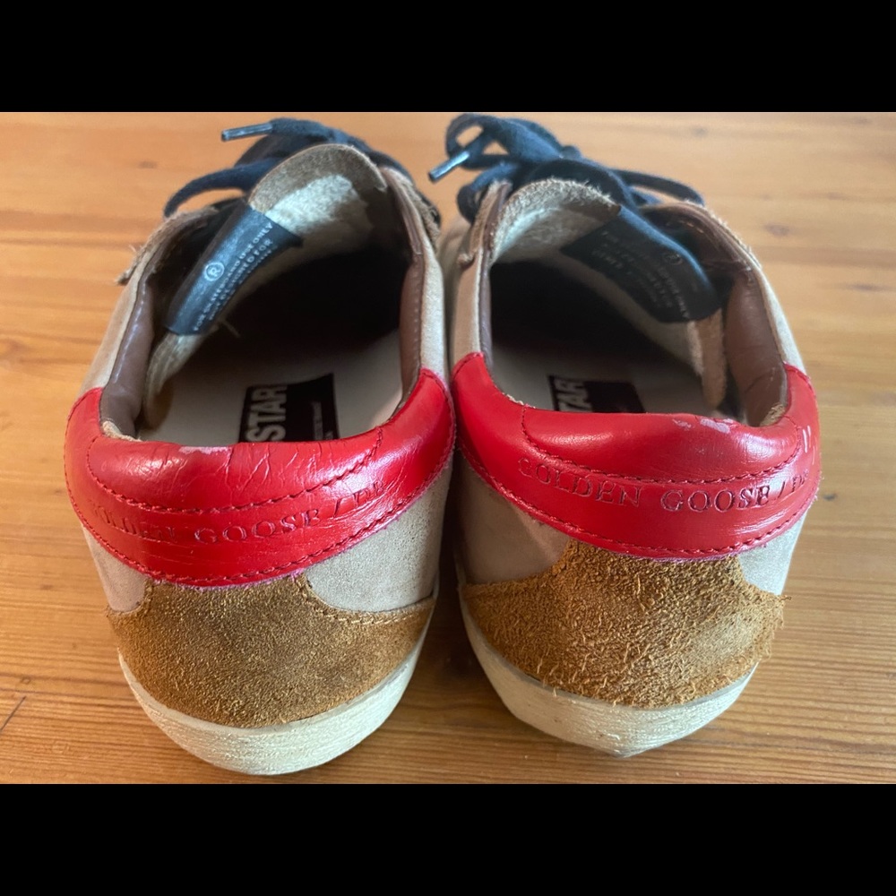 Golden Goose Tan Suede Sneakers - Picture 7 of 16